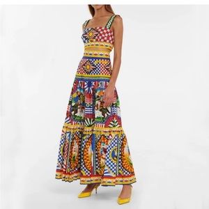 Sicily Two Piece Maxi Set Small